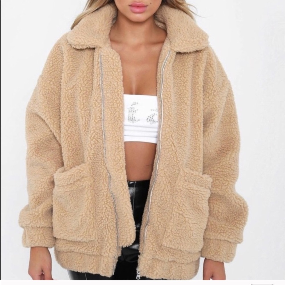 I.AM.GIA tan pixie coat - Picture 3 of 3